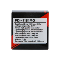 Servomoteur JX PDI-1181MG 3.5kgf.cm 0.11sec V6.0 de haute qualité avec moteur à noyau et engrenages métalliques pour voitures RC, bateaux, avions, jouets, accessoires unisexe