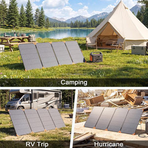 Panel Solar Portátil Bifacial Monocristalino de 400W de Alta Eficiencia, Certificado TUV, Tipo N, IP68, Resistente al Agua, Plegable - Product Image 6