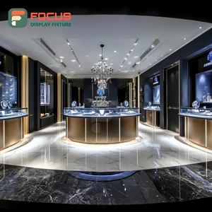 Fabricant de présentoirs sur mesure pour bijouteries, vitrine en verre trempé pour magasin de bijoux - Product Image 1