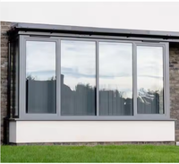 Maison personnalisée Fenêtre moderne en alliage d'aluminium isolée à double vitrage Verre horizontal pour écran en acier inoxydable