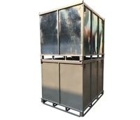 Caisses métalliques pliables et verrouillables pour le transport de jus liquides, stockage en vrac, cages de stockage, équipement de transport et de stockage