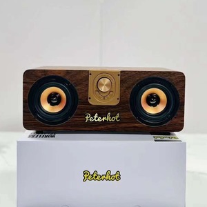 Redwingy A103 Altavoz Bluetooth inalámbrico al aire libre portátil Retro Subwoofer de madera altavoces de sonido Home <span class=keywords><strong>K</strong></span> Song SoundBox altavoz - Product Image 5