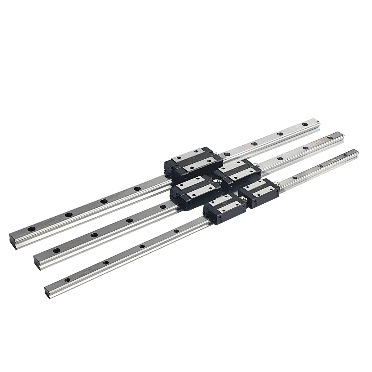 Guide de glissière linéaire professionnel PEGH25mm carré/bloc de bride pour système de mouvement linéaire