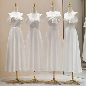 Vestido de Dama de Honor 2026, Nuevo Estilo, Elegante, para Grupo de Damas de Honor, Ligero, de Lujo, Exclusivo, Sencillo y Moderno - Product Image 1