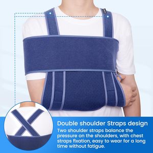 Penyangga Lengan Khusus Merk Ternama, Nyaman, Penopang Bahu Lembut untuk Pemulihan Cedera Rotator Cuff dan Patah Tulang - Product Image 5