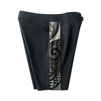 Short de plage résistant à l'eau pour homme avec ceinture élastique, poche latérale à cordon de serrage à séchage rapide et imprimé de ceinture en faux daim