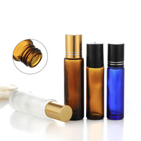 Huile essentielle de parfum vide étanche 5 ML 10 Ml bouteille de boule de rouleau en verre