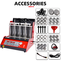 Testeur de nettoyage d'injecteurs de carburant à ultrasons 8 cylindres KJ-8H, outil de diagnostic