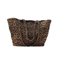 Nouveau grand sac à main léopard pour femmes Animal zèbre rayures unique épaule sac à provisions luxe réutilisable épaule sac fourre-tout