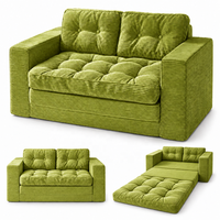 Canapé-lit pliable compact deux places convertible, compressé, pour salon, appartement, mobilier de maison