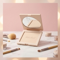 Palette de poudre pressée correctrice haute définition, marque privée, maquillage visage et yeux, longue tenue, waterproof, couvrance totale, hydratante