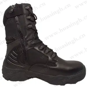 WCY, hot selling national coast gendarmerie training combat boots anti-slip 8 inch hiking tactical boots HSM133