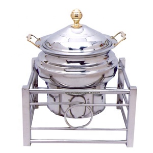 Chauffe-plats en acier inoxydable pour buffet, chauffe-plats ronds, pour fêtes de mariage, pour hôtels, plats de service pour traiteur - Product Image 2