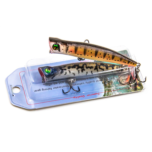 VP03 XinV Vente Chaude 115mm22g Popper Appât Grand Concave Popping Inventaire Échantillon <span class=keywords><strong>Gratuit</strong></span> Appât Brillant 3D Yeux Leurres De Pêche - Product Image 4