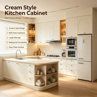 Meuble de cuisine encastré moderne et écologique, sur mesure, avec rangement intelligent, facile à nettoyer, comptoir imperméable, armoire de cuisine