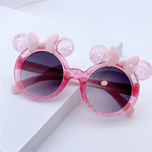 Commercio all'ingrosso di alta qualità UV400 bambini occhiali da sole alla moda carino forma di arco lenti sfumate blu nero rosso giallo <span class=keywords><strong>viola</strong></span> fatto PC - Product Image 1