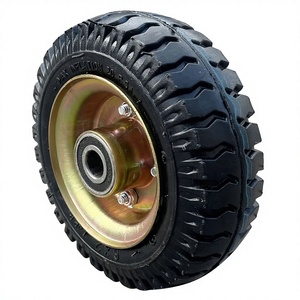 Pneu en caoutchouc de roue en caoutchouc pneumatique résistante de <span class=keywords><strong>6</strong></span> pouces et roue <span class=keywords><strong>6</strong></span> ''pour le chariot de main - Product Image 1