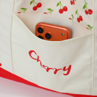 Groothandel Canvas Shopper met Aangepaste Fruitprint, Herbruikbare Dameshandtas, Katoenen Canvas Shopper, Aangepaste Tote Bag