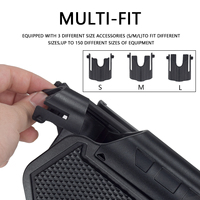 Étui tactique LAMUBL G17 19 avec lampe torche Surefire X300, porte-lampe léger QLS