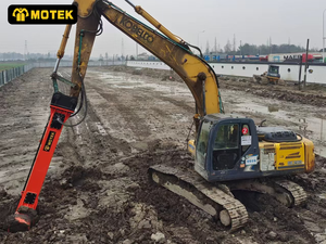 Moteur de pompe hydraulique pour excavatrice, mélangeur de sol MOTEK, mélangeurs à double tête pour remédiation des sols, engin de terrassement, boîte de vitesses - Product Image 6