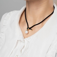 Collier ras du cou en perles Edison de grande taille 10-12 mm, nouveau design tendance pour femmes, bijoux