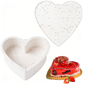 Heart Shaped Food Grade Silicone Nonstick Eco-Friendly Non-Toxic 10 Inch Oven Safe <b>Cake</b> Pan <b>Mold</b> for Baking - Product Image 1