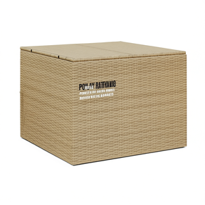 Caja de Almacenamiento Exterior de Poliratán 100x100x45cm, Resistente al Agua, Solución Rectangular para Almacenamiento en el Jardín - Product Image 1