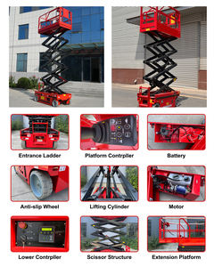 8m 450kg Scherenhebebühne Elektrische Hebebühne Arbeitsbühne Selbstfahrende Scherenhebebühne 12m Zertifiziert - Product Image 4