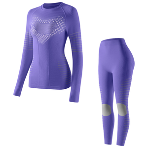 Ensemble de <span class=keywords><strong>sous</strong></span>-vêtements thermiques de <span class=keywords><strong>ski</strong></span> à compression à séchage rapide pour femmes, <span class=keywords><strong>sous</strong></span>-vêtements thermiques ajustés et respirants pour les sports de plein air, support OEM - Product Image 3