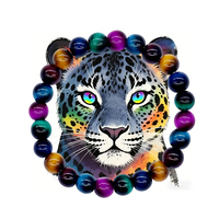 Bracelet tendance en perles de verre œil de tigre pour hommes et femmes, accessoire de fête et de vacances