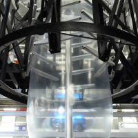 Machine de soufflage de film plastique ABC automatique à 3 couches avec contrôle intelligent de l'épaisseur, ligne de production d'extrusion de film à haut rendement