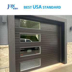 यूएस मानक 9x8 9x7 16x7 16x7 आधुनिक इलेक्ट्रिक एल्यूमीनियम स्वचालित सेशनल ओवरहेड गैराज दरवाजा - Product Image 6