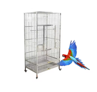 Cage à oiseaux classique de luxe, portable, antirouille et respirante, pour l'intérieur