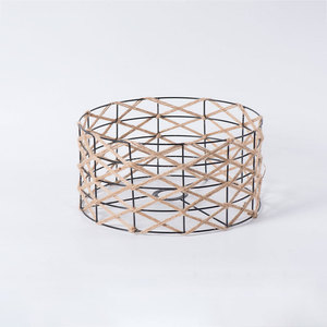 Hemp <b>Rope</b> Lampshade Round E27 LED Pendant <b>Light</b> For Industrial Japanese Style Spaces - Product Image 4