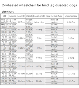 Geri arka bacaklar için ayarlanabilir pet köpek tekerlekli sandalye engelli köpekler küçükten ekstra büyük <span class=keywords><strong>2</strong></span> tekerlekler - Product Image 4