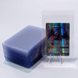 Clear PVC Trading <b>Card</b> Sleeve Semi Rigid <b>Card</b> Holder Scratch Resistant UV Protection for Sports Game Photo <b>Cards</b> - Product Image 4