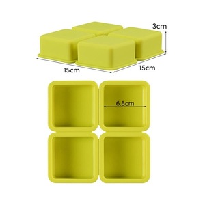 Wholesale Eco-Friendly Rectangle Shape Silicone <b>Soap</b> <b>Mold</b> with Custom Logo for Home and Kitchen Cake Making - Product Image 3