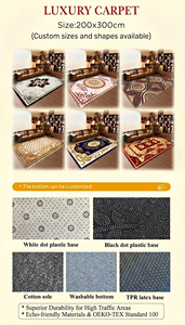 Tappeto Americano con Stampa Digitale 3D 200X300CM, Tappeto Vintage Boho di Grandi Dimensioni, Stile Europeo Persiano per Soggiorno - Product Image 5