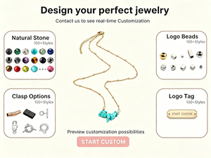 Collier en éclats de Lapis Lazuli, Obsidienne et Apatite, Bijoux en Acier Inoxydable pour Boutiques et Promotions Fête des Mères - Product Image 2