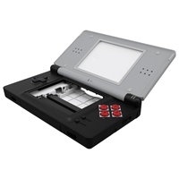 EXtremeRate Coque de Remplacement Complète et Boutons avec Lentille d'Écran pour Nintendo DS Lite NDSL - Kit de Remplacement Complet de la Console