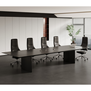 Wooden Luxury Meeting Room <b>Table</b> Custom Office Furniture 4-10 Person Boardroom Conference <b>Table</b> <b>Desk</b> - Product Image 4