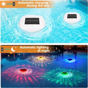<span class=keywords><strong>Luces</strong></span> de piscina Luz flotante solar con <span class=keywords><strong>luces</strong></span> LED multicolores impermeables <span class=keywords><strong>para</strong></span> jardín al aire libre - Product Image 5