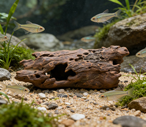 Reptielenhule van hars met waterbak en voederbak voor baardagamen, hagedissen, gekko's, heremietkreeften en terrariumdecoratie - Product Image 4
