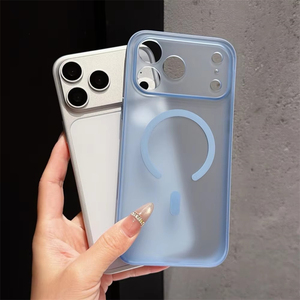เคสโทรศัพท์มือถือแม่เหล็กแบบด้านหรูหราสำหรับ iPhone 18 17 16 Pro Max ขอบหนังลายเท็กซ์เจอร์ ป้องกันด้านหลัง - Product Image 5