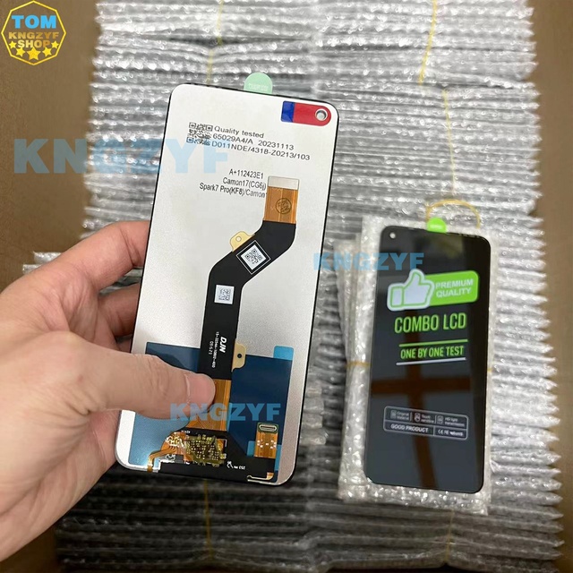 Perfect LCD Display for Tecno Camon 18 CH6 18P CH7 18I CG6 Touch Screen Glass + Lcd Display Assembly KNGZYF