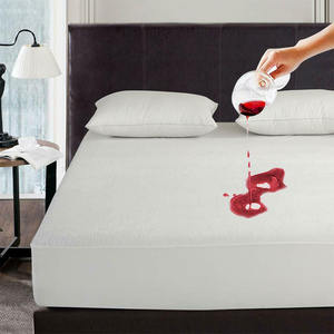 <span class=keywords><strong>PVC</strong></span>-Tasche verpackt Matratzen schoner Hotel Wasserdicht Terry Queen Size Pocket Quilted Matratze <span class=keywords><strong>Protector</strong></span> - Product Image 1