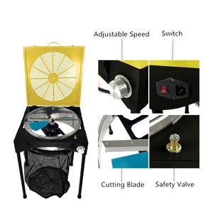 Máy cắt tỉa lá thủy canh 3 tốc độ, máy cắt cỏ điện để bàn 18 inch kèm 6 lưỡi dao dự phòng - Product Image 4