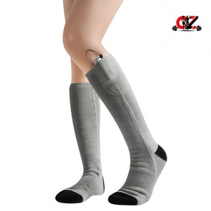 Chaussettes chauffantes CZFIT en gros pour l'hiver, le <span class=keywords><strong>ski</strong></span> en plein air, avec fonction de réglage de la température à trois niveaux, chaussettes de <span class=keywords><strong>ski</strong></span> chauffantes à piles - Product Image 1