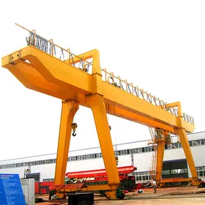 50 тонн сверхмощный открытый широко используемый подвижный двухбалочный рельсовый козловой кран