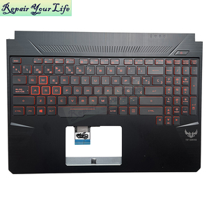 SP GR UK palmrest คีย์บอร์ดเรืองแสงสำหรับ <span class=keywords><strong>Asus</strong></span> Fx505gd <span class=keywords><strong>Fx505ge</strong></span> Fx505gm FX505DD FX505DY FX505GT 90NR01A2-R31GE1 90NR01A2-R31UK1 - Product Image 1